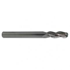 2mm TuffCut AL 3 Fl Ctr Cut Ball Al End Mill Necked - Americas Industrial Supply