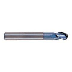 1" Dia. - 4" OAL - TiCN CBD-Ball Nose HP End Mill-3 FL - Americas Industrial Supply
