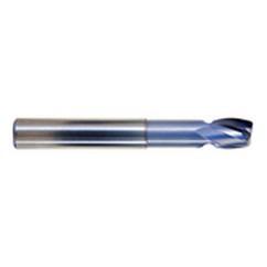 3/4" Dia. - 7/8 LOC - 37/8" OAL - .063 Radius 2 FL Carbide S/E HP End Mill-TiCN - Americas Industrial Supply