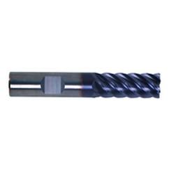 1/4" Dia. - 3/4" LOC - 2-1/2" OAL - 6 FL Carbide S/E HP End Mill-TiAlN-x - Americas Industrial Supply