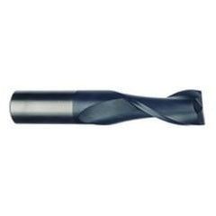 3/8 Dia. x 4 Overall Length 2-Flute Square End Solid Carbide SE End Mill-Round Shank-Center Cut-Uncoated - Americas Industrial Supply