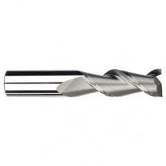 3/8" Dia. - 7/8 LOC - 2-1/2" OAL - .030 Radius 2 FL Carbide S/E HP End Mill-Uncoated - Americas Industrial Supply