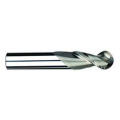 3/8" Dia. - 2-1/2" OAL - Uncoat CBD-Ball End HP End Mill-2 FL - Americas Industrial Supply