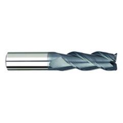 3/8" Dia. - 1/2" LOC - 2" OAL - .030 Radius 3 FL Carbide S/E HP End Mill-AlTiN - Americas Industrial Supply