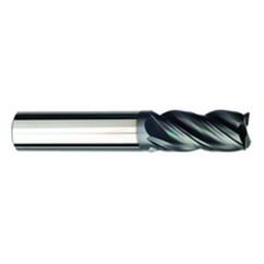 1/4 Dia. x 3 Overall Length 4-Flute .030 C/R Solid Carbide SE End Mill-Round Shank-Center Cut-AlCrN-X - Americas Industrial Supply