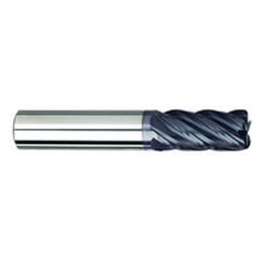 1/2" Dia. - 1-1/4" LOC - 3" OAL - .030 Radius 5 FL Carbide S/E HP End Mill-AlTiNX - Americas Industrial Supply