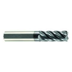 1/4" Dia. - 3/8" LOC - 2" OAL - 5 FL Carbide S/E HP End Mill-AlCrN-X - Americas Industrial Supply