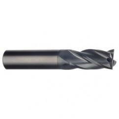 3/8" Dia. - 1" LOC - 3" OAL - 4 FL Carbide S/E HP End Mill-AlTiN - Americas Industrial Supply