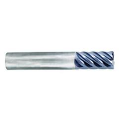 5/8" Dia. - 1-1/4" LOC - 3-1/2" OAL - .030 Radius 6 FL Carbide S/E HP End Mill-nACo - Americas Industrial Supply