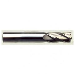 13mm Dia. x 70mm Overall Length 4-Flute Square End Solid Carbide SE End Mill-Round Shank-Center Cut-Uncoated - Americas Industrial Supply