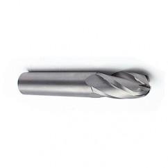 7mm Dia. - 63mm OAL - Ball Nose SE AlTiN Carbide End Mill - 4 FL - Americas Industrial Supply