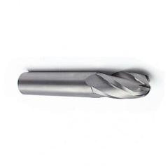 12mm Dia. - 76mm OAL - Ball Nose-AlTiN Solid SE Carbide End Mill - 4 FL - Americas Industrial Supply