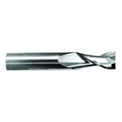 3/8" Dia. - 1" LOC - 2-1/2" OAL - .015 Radius 2 FL Carbide S/E HP End Mill-TiCN - Americas Industrial Supply