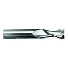 7/16" Dia. - 1" LOC - 2-3/4" OAL - .015 Radius 2 FL Carbide S/E HP End Mill-TiCN - Americas Industrial Supply