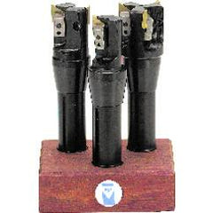 1; 1-1/4; 1-1/2" Dia x R8 SH-Holds Inserts - End Mill Set - Americas Industrial Supply