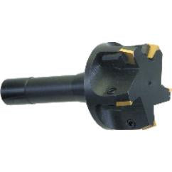 2-1/2'' Cutting Dia. x 1-1/4'' SH - Holds 5 Insert(s) - Positive Rake Indexable End Mill - Americas Industrial Supply