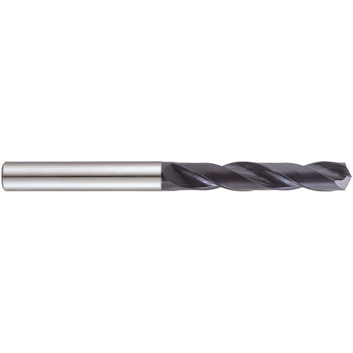 14.3 mm Dia. × 16 mm Shank × 65 mm Flute Length × 115 mm OAL, 3xD, 140°, TiAlN, 2 Flute, External Coolant, Straight Solid Carbide Drill