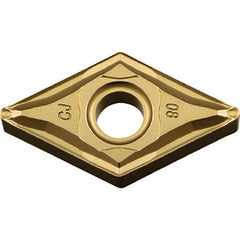 DNMG 432 CJ CA5525, 1/32″ Corner Radius, 3/16″ Thick, 1/2″ Inscribed Circle, TiCnulll2O3/TiN, Diamond, Turning Indexable Insert - Exact Industrial Supply