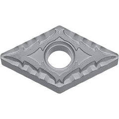 DNMG 431 CQ PV7025, 1/64″ Corner Radius, 3/16″ Thick, 1/2″ Inscribed Circle, TiCN (MEGACOAT), Diamond, Turning Indexable Insert - Exact Industrial Supply