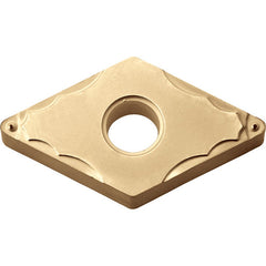 DNMG 432 GP PV90, 1/32″ Corner Radius, 3/16″ Thick, 1/2″ Inscribed Circle, TiN, 55 Degree Diamond, Turning Indexable Insert