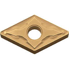 DNMG 332 GS CA530, 1/32″ Corner Radius, 3/16″ Thick, 3/8″ Inscribed Circle, TiCnulll2O3/TiN, Diamond, Turning Indexable Insert - Exact Industrial Supply