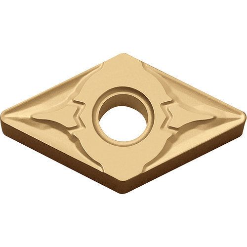 DNMG 432 GT CA515, 1/32″ Corner Radius, 3/16″ Thick, 1/2″ Inscribed Circle, TiCl2O3/TiN, 55 Degree Diamond, Turning Indexable Insert