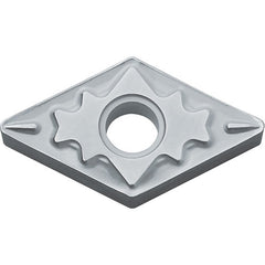 DNMG 431 HQ CA515, 1/64″ Corner Radius, 3/16″ Thick, 1/2″ Inscribed Circle, TiCnulll2O3/TiN, Diamond, Turning Indexable Insert - Exact Industrial Supply