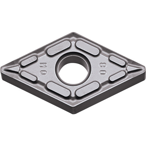 DNMG 442 MQ PR015S, 1/32″ Corner Radius, 1/4″ Thick, 1/2″ Inscribed Circle, MEGACOAT HARD, 55 Degree Diamond, Turning Indexable Insert
