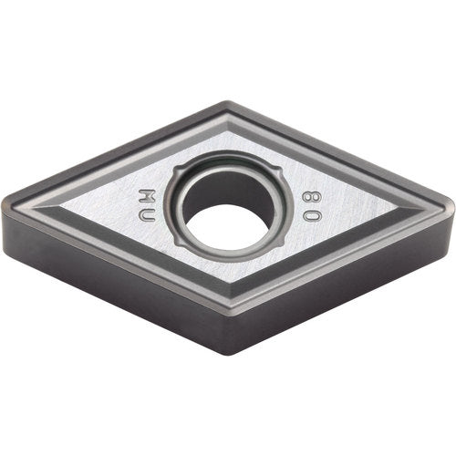 DNMG 442 MU PR015S, 1/32″ Corner Radius, 1/4″ Thick, 1/2″ Inscribed Circle, MEGACOAT HARD, 55 Degree Diamond, Turning Indexable Insert