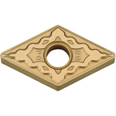 DNMG 443 PQ CA025P, 3/64″ Corner Radius, 1/4″ Thick, 1/2″ Inscribed Circle, TiCl2O3/TiN, 55 Degree Diamond, Turning Indexable Insert