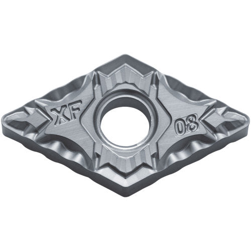 DNMG 432 XF PV710, 1/32″ Corner Radius, 3/16″ Thick, 1/2″ Inscribed Circle, TiCN (MEGACOAT NANO), Diamond, Turning Indexable Insert - Exact Industrial Supply