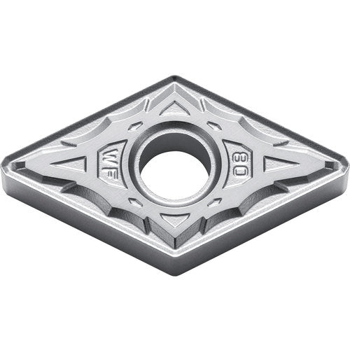 DNMX 432 WF PV710, 1/32″ Corner Radius, 3/16″ Thick, 1/2″ Inscribed Circle, TiCN (MEGACOAT NANO), Diamond, Turning Indexable Insert