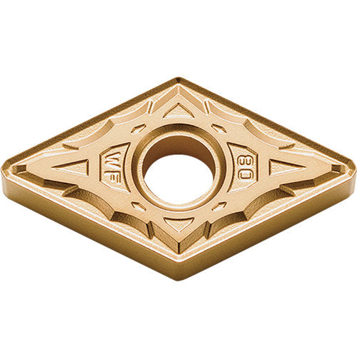 DNMX 431 WF CA025P, 1/64″ Corner Radius, 3/16″ Thick, 1/2″ Inscribed Circle, TiCl2O3/TiN, 55 Degree Diamond, Turning Indexable Insert