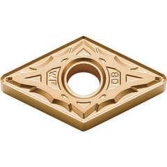 DNMX 432 WF CA025P, 1/32″ Corner Radius, 3/16″ Thick, 1/2″ Inscribed Circle, TiCl2O3/TiN, 55 Degree Diamond, Turning Indexable Insert