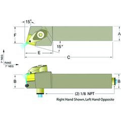 ADSRNR16-4D 1 x 1" RH Toolholder - Americas Industrial Supply