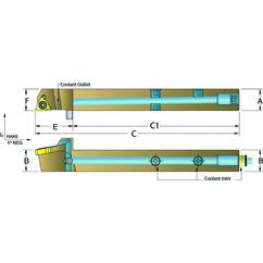 ASER1616-H16 Jet-Stream Toolholder - Americas Industrial Supply