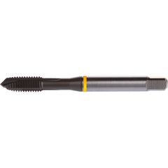 ‎#6-32 3 Flute H2 HSS-E PM DIN ANSI Machine Tap - Yellow Shark for Low Alloy Steels - Plug Style E-code # E8096-32 - Americas Industrial Supply