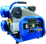 4 Gallon Twin Stack Portable Air Compressor; 2HP 115V 1PH Motor; 4.6CFM@90 PSI; 77lbs - Americas Industrial Supply