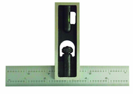 #DS6EM - 6" - Inch/Metric Graduation - Double Square - Americas Industrial Supply