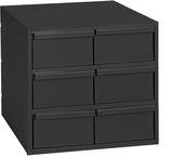 11-5/8" Deep - Steel - 6 Drawers (vertical) - for small part storage - Gray - Americas Industrial Supply