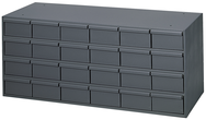 11-5/8" Deep - Steel - 24 Drawer Cabinet - for small part storage - Gray - Americas Industrial Supply