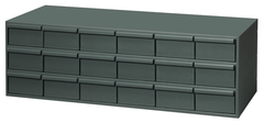 17-1/4" Deep - Steel - 18 Drawer Cabinet - for small part storage - Gray - Americas Industrial Supply