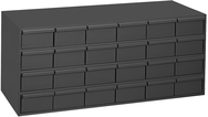 17-1/4" Deep - Steel - 24 Drawer Cabinet - for small part storage - Gray - Americas Industrial Supply