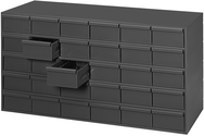 17-1/4" Deep - Steel - 30 Drawer Cabinet - for small part storage - Gray - Americas Industrial Supply