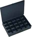 18 x 12 x 3'' - 20 Compartment Steel Boxes - Americas Industrial Supply