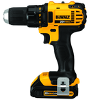 #DCD780C2 - 20V - 1/2" Chuck Size - 0 - 600 / 0 - 2000  RPM - Cordless Drill Driver Kit - Americas Industrial Supply