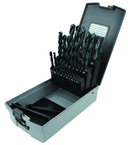 25 Pc. 1mm - 13mm by .5mm HSS Surface Treated Jobber Drill Set - Americas Industrial Supply