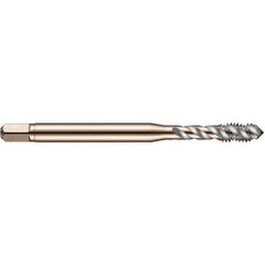 M5x0.80 HSS-E PM 3 Flute 6H 45 Degree Machine Tap Spiral Flute-Bright E-code # E002M5 - Americas Industrial Supply