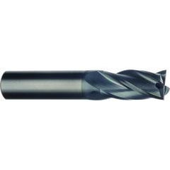 11/16" Dia. - 1-1/2" LOC - 4" OAL - 4 FL Carbide End Mill-AlTiN - Americas Industrial Supply