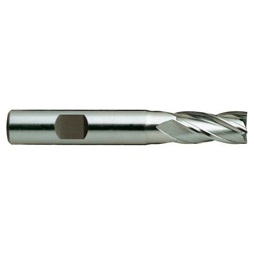 12 × 12 × 40 × 120 mm 2 Flute Square End Carbide End Mill-Plain Shank - Exact Industrial Supply